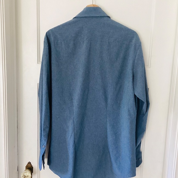 KIRKLAND SIGNATURE MENS Size M 4-WAY STRETCH SPORTSHIRT LONG SLEEVED BUTTON DOWN - Picture 10 of 11